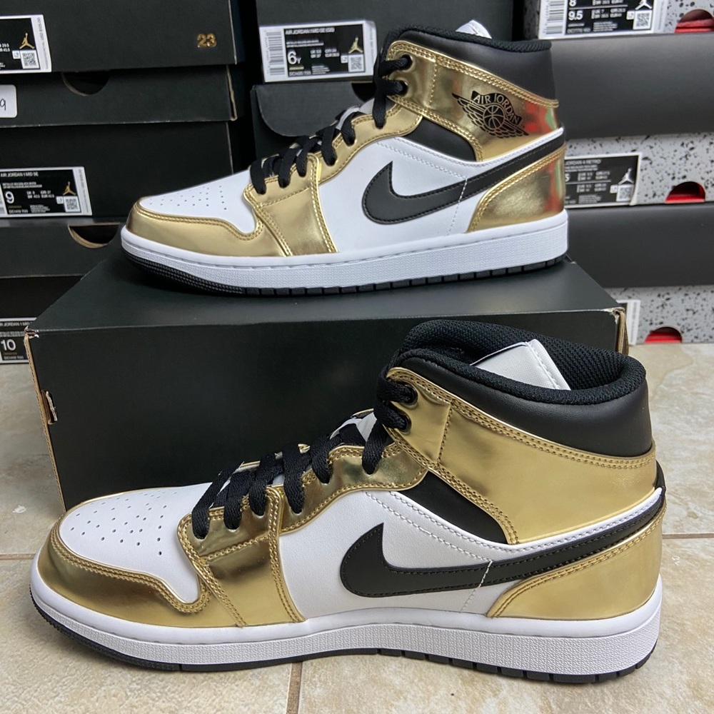 Air Jordan 1 Mid SE Metallic Gold DC1419-700